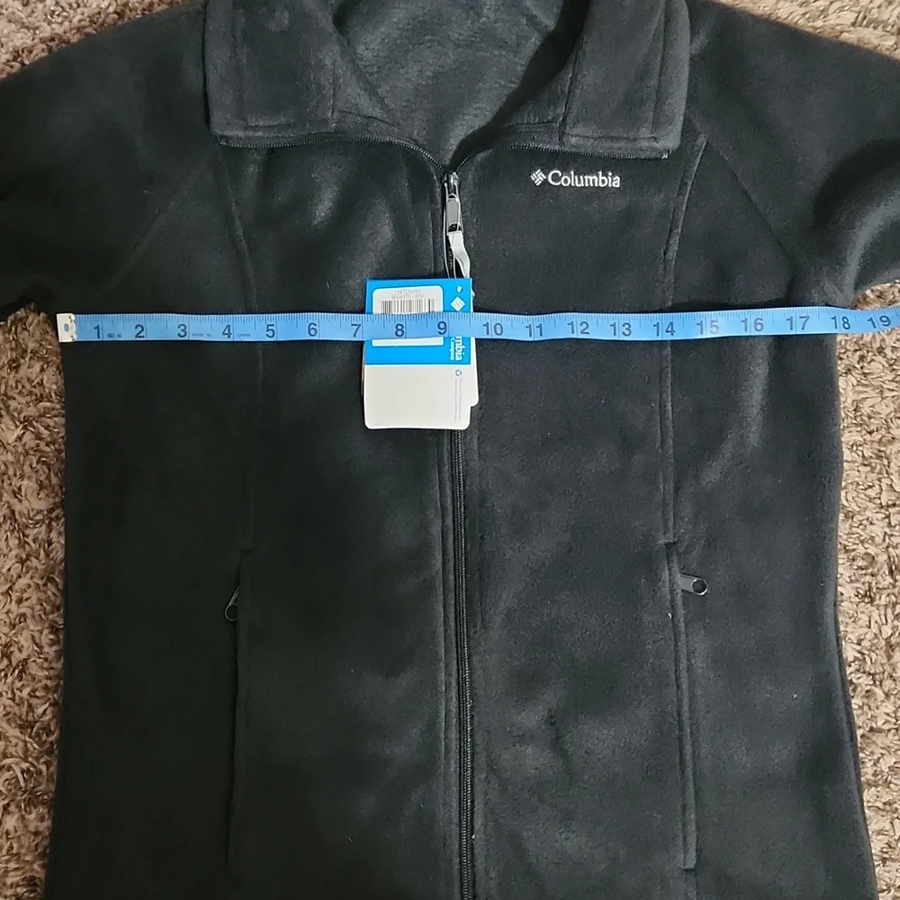 Columbia Youth Dark Grey Fleece Zip Up Youth 14/16 Nwt